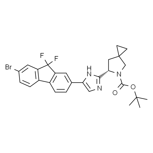 (S)-6-(5-(7-溴-9,9-二氟-9H-芴-2-基)-1H-咪唑-2-基)-5-氮杂螺[2.4]庚烷-5-甲酸