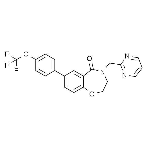 4-(嘧啶-2-基甲基)-7-(4-(三氟甲氧基)苯基)-3,4-二氢苯并[f][1,4]氧氮杂卓-5(2H)-酮