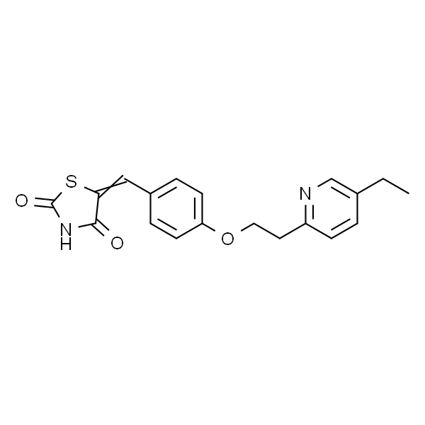 5-[[4-[2-(5-乙基-2-吡啶基)-乙氧基]苯基]亚甲基]-2,4-噻唑烷二酮