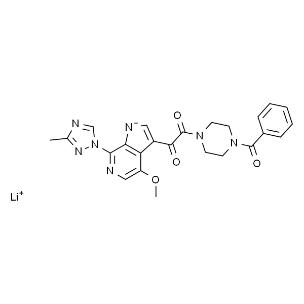 3-(2-(4-苯甲酰基哌嗪-1-基)-2-氧代乙酰基)-4-甲氧基-7-(3-甲基-1H-1,2,4-三唑-1-)吡咯并[2,3-3-c]吡啶-1-亚胺基锂盐