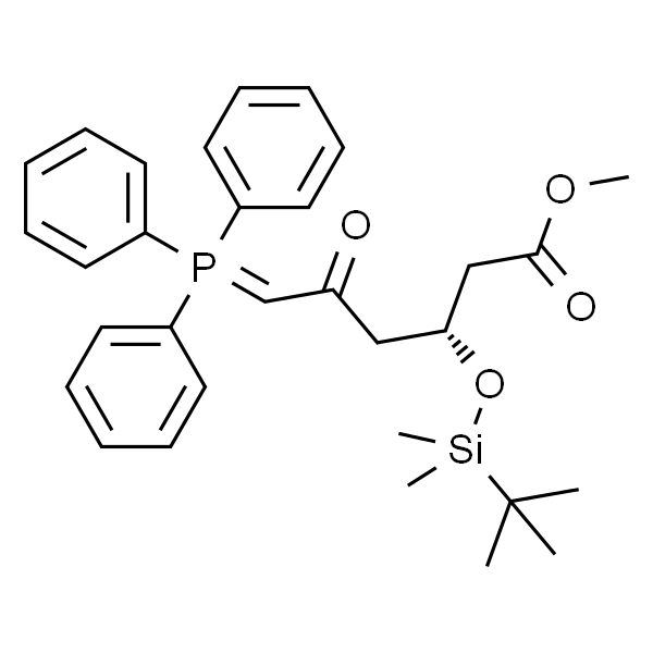 (3R)-叔丁基二甲硅氧基-5-氧代-6-三苯基膦烯己酸甲酯