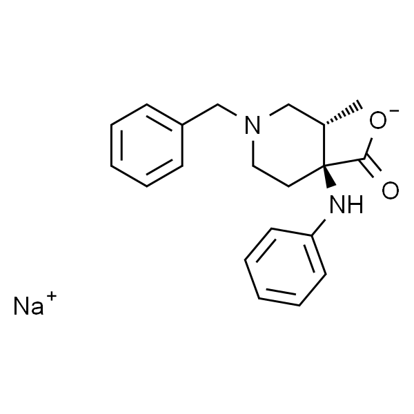 cis-3-Methyl-4-(phenylamino)-1-(phenylmethyl)-4-piperidinecarboxylic Acid Monosodium Salt