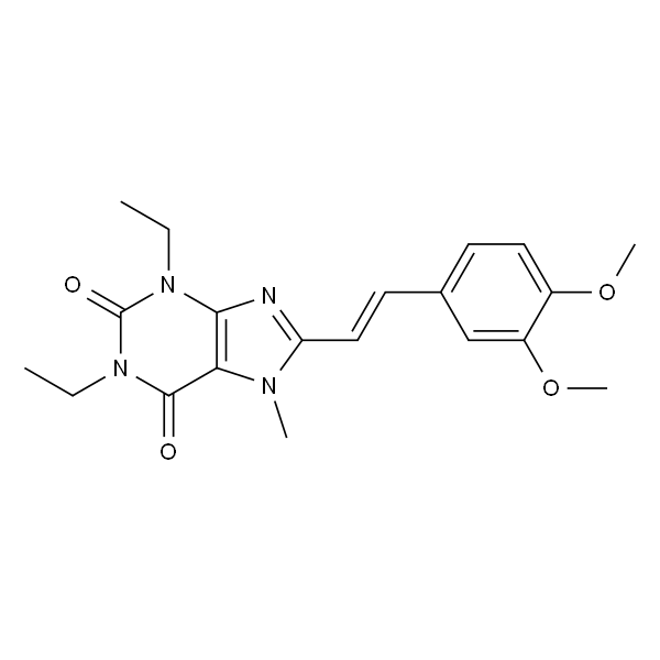 8-[(E)-2-(3,4-二甲氧基苯基)乙烯基]-1,3-二乙基-7-甲基嘌呤-2,6-二酮