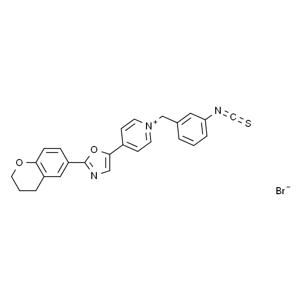 1-(3-Isothiocyanatobenzyl)-4-[2-(3,4-dihydro-2H-1-benzopyran-6-yl)-5-oxazolyl] pyridinium bromide