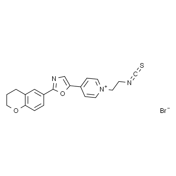 1-(2-Isothiocyanatoethyl)-4-[2-(3,4-dihydro-2H-1-benzopyranyl-6-yl)-5-oxazolyl]pyridinium bromide