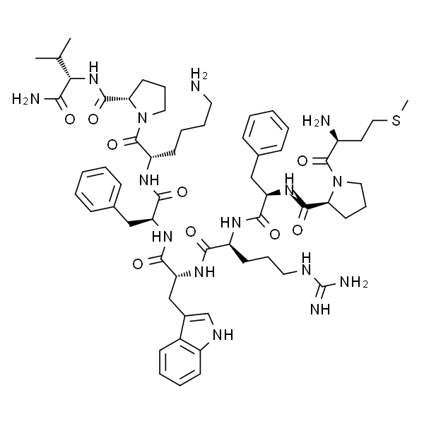 L-蛋氨酰-L-脯氨酰-D-苯丙氨酰-L-精氨酰-D-色氨酰-L-苯丙氨酰-L-赖氨酰-L-脯氨酰-L-缬氨酰胺