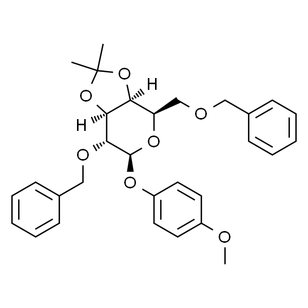 4-甲氧苯基2,6-二-O-苄基-3,4-O-异亚丙基-β-D-吡喃半乳糖苷