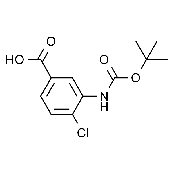 3-((叔丁氧羰基)氨基)-4-氯苯甲酸