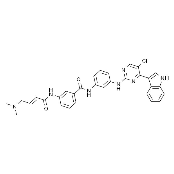 (E)-N-(3-((5-氯-4-(1H-吲哚-3-基)嘧啶-2-基)氨基)苯基)-3-(4-(二甲基氨基)丁-2-烯酰胺基)苯甲酰胺