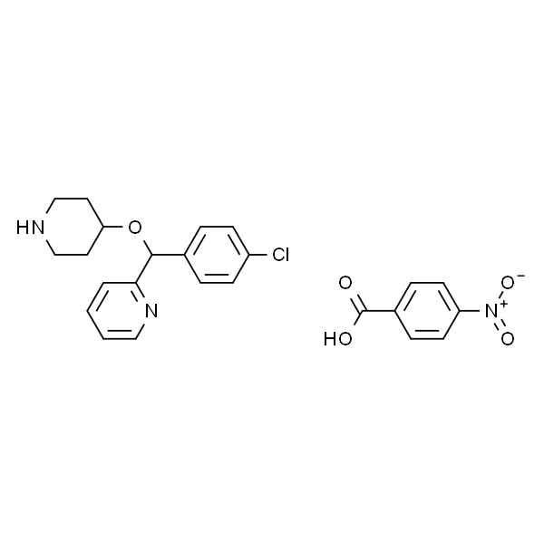4-[(4-氯苯基)-2-吡啶基甲氧基]哌啶对硝基苯甲酸盐