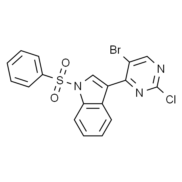 3-(5-溴-2-氯嘧啶-4-基)-1-(苯基磺酰基)-1H-吲哚