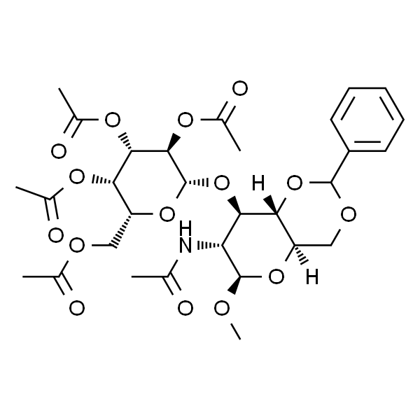 Methyl2-acetamido-3-O-(2,3,4,6-tetra-O-acetyl-b-D-galactopyranosyl)-4,6-O-benzylidene-2-deoxy-b-D-glucopyranoside