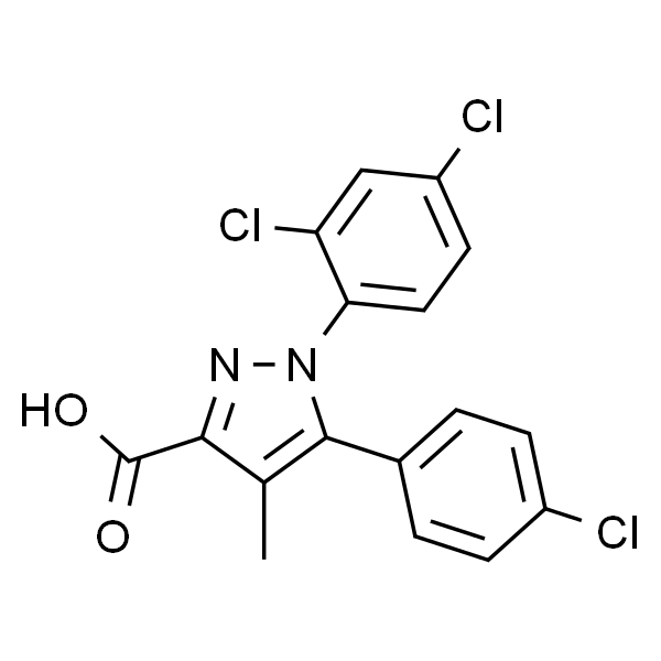 5-(4-氯苯基)-1-(2,4-二氯苯基)-4-甲基-1H-吡唑-3-羧酸