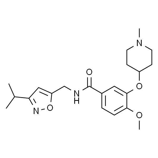 N-((3-异丙基异恶唑-5-基)甲基)-4-甲氧基-3-((1-甲基哌啶-4-基)氧基)苯甲酰胺