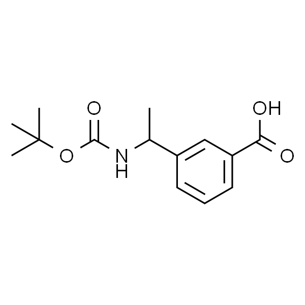 3-(1-((叔丁氧基羰基)氨基)乙基)苯甲酸