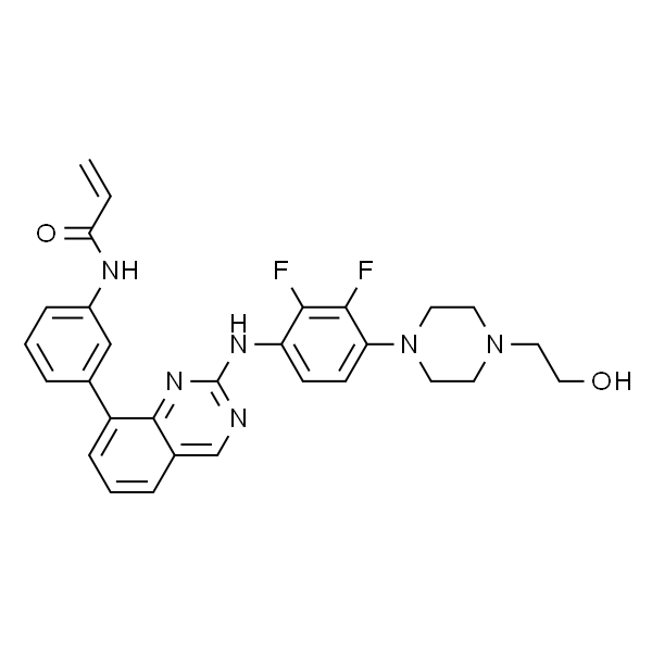N-(3-(2-((2,3-二氟-4-(4-(2-羟乙基)哌嗪-1-基)苯基)氨基)喹啉-8-基)苯基)丙烯酰胺
