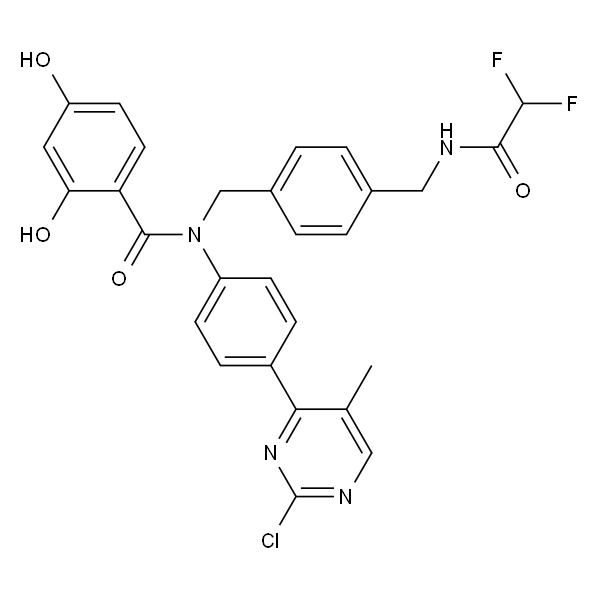 N-(4-(2-氯-5-甲基嘧啶-4-基)苯基)-N-(4-((2,2-二氟乙酰氨基)甲基)苄基)-2,4-二羟基苯甲酰胺