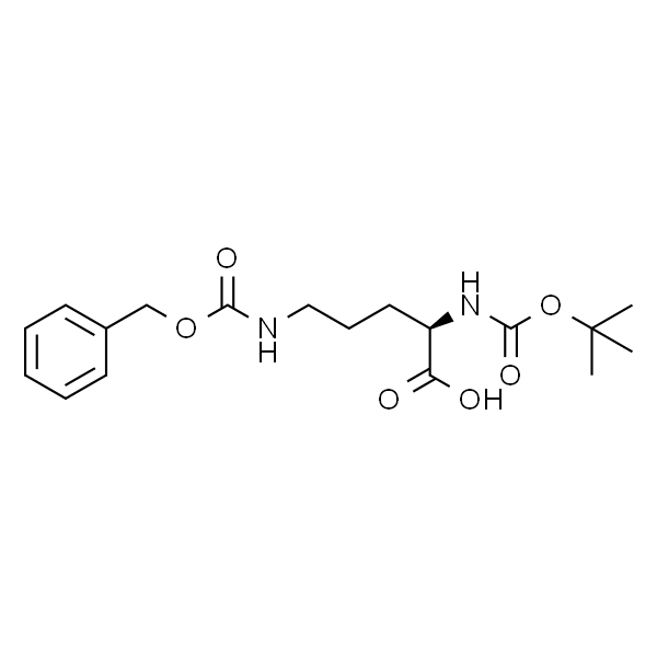 N-叔丁氧羰基-N''-苄氧羰基-D-鸟氨酸