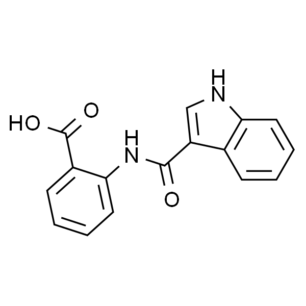 2-(1H-Indole-3-carboxamido)benzoic acid