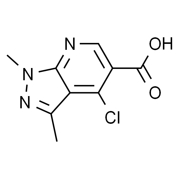 1,3-二甲基-4-氯-1H-吡唑[3,4-b]并吡啶-5-甲酸
