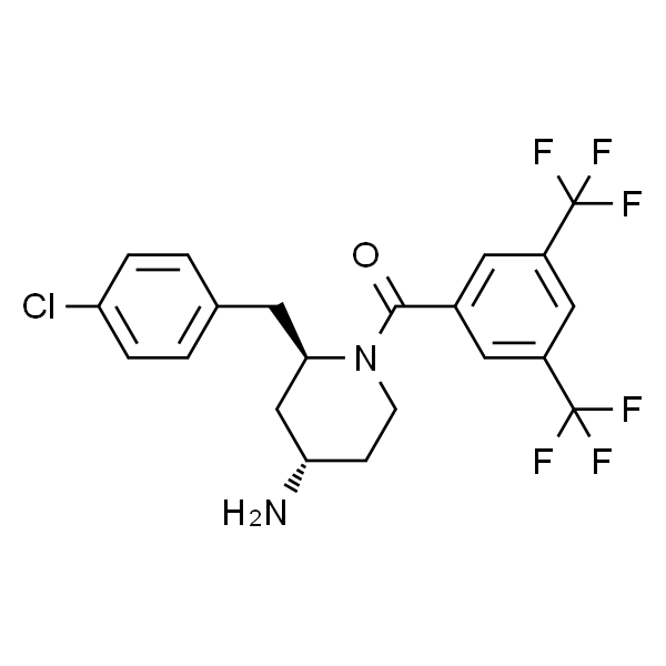 4-Piperidinamine, 1-[3,5-bis(trifluoromethyl)benzoyl]-2-[(4-chlorophenyl)methyl]-, (2R,4S)- (9CI)