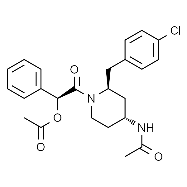 Acetamide, N-[1-[(acetyloxy)phenylacetyl]-2-[(4-chlorophenyl)methyl]-4-piperidinyl]-, [2S-[1(R*),2α,4β]]- (9CI)