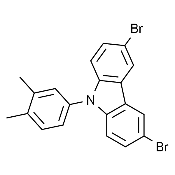 3,6-二溴-9-(3,4-二甲基苯基)-9H-咔唑