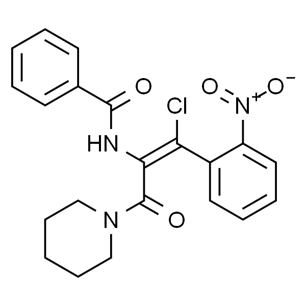 (Z)-N-(1-氯-1-(2-硝基苯基)-3-氧代-3-(哌啶-1-基)丙-1-烯-2-基)苯甲酰胺