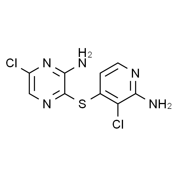 2-氨基-3-[(2-氨基-3-氯吡啶-4-基)硫基]-6-氯吡嗪