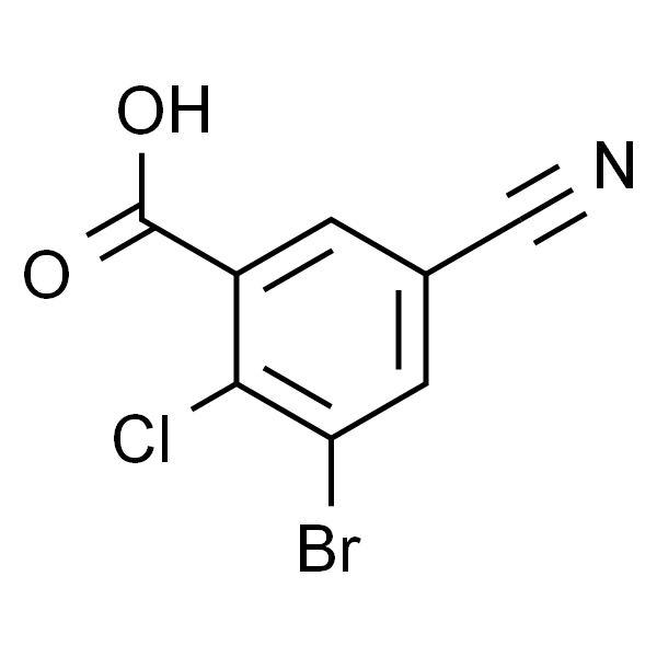 3-溴-2-氯-5-氰基苯甲酸