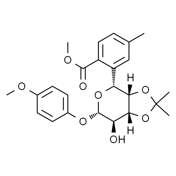 4-甲氧苯基-3,4-O-异亚丙基-6-O-(4-甲基苯甲酰基)-β-D-吡喃半乳糖苷