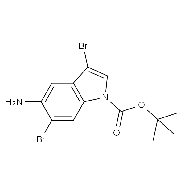 5-氨基-3,6-二溴-1H-吲哚-1-羧酸叔丁酯