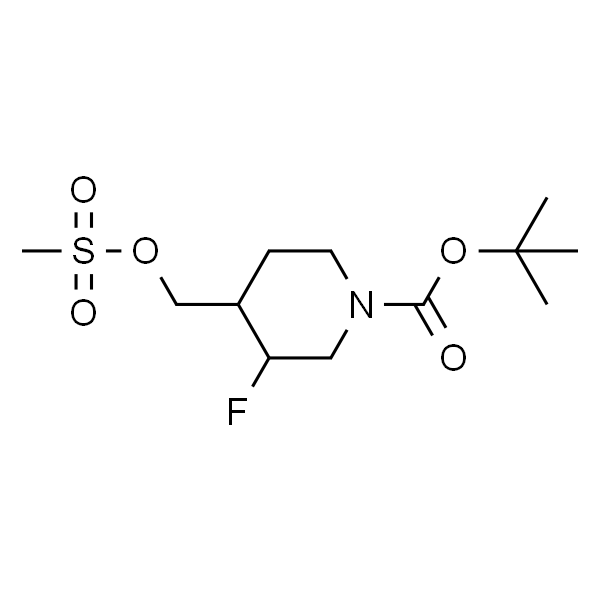 tert-butyl 3-fluoro-4-((methylsulfonyloxy)methyl)piperidine-1-carboxylate