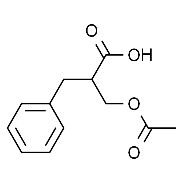 Benzenepropanoic acid, -alpha--[(acetyloxy)methyl]- (9CI)