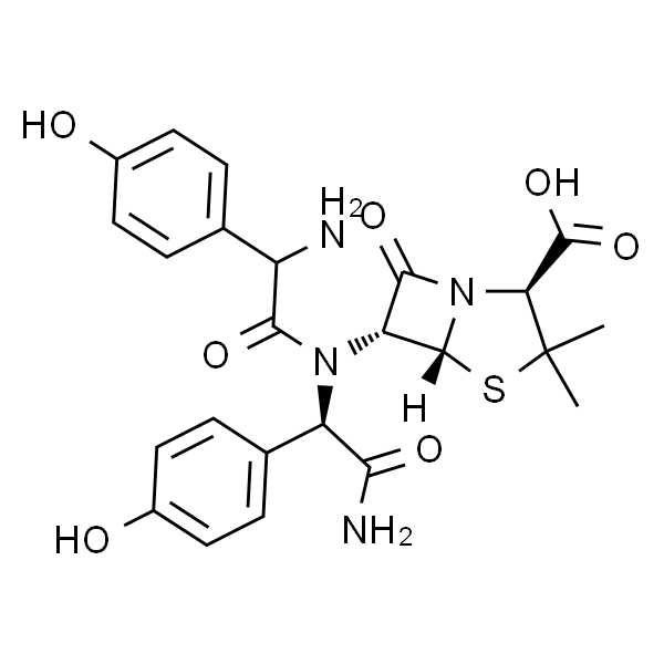 (2S,5R,6R)-6-((R)-2-((R)-2-氨基-2-(4-羟基苯基)乙酰氨基)-2-(4-羟基苯基)乙酰氨基)-3,3-二甲基-7-氧代-4-硫杂-1-氮杂双环[3.2.0]庚烷-2-羧酸（阿莫西林杂质）