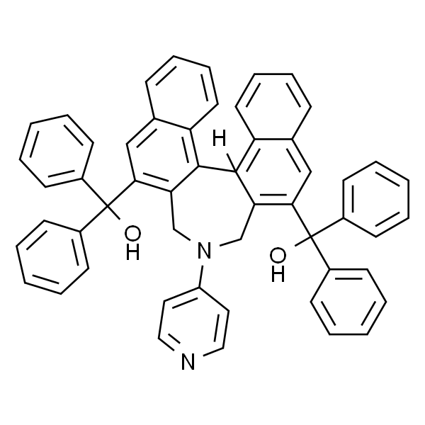 (<i>S</i>)-[4-(吡啶-4-基)-4,5-二氢-3<i>H</i>-二萘并[2,1-<i>c</i>:1',2'-<i>e</i>]氮杂卓-2,6-二基]双(二苯甲醇)