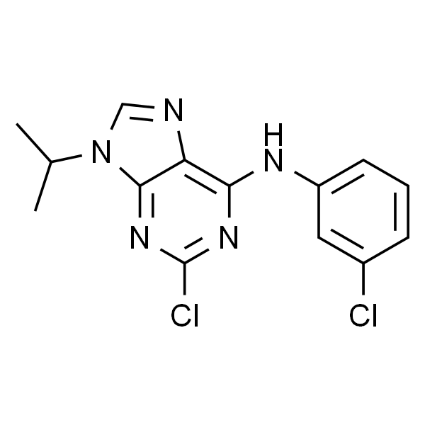 9H-Purin-6-amine, 2-chloro-N-(3-chlorophenyl)-9-(1-methylethyl)-