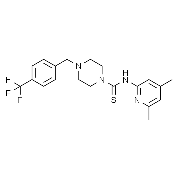N-(4,6-二甲基吡啶-2-基)-4-(4-(三氟甲基)苄基)哌嗪-1-硫代甲酰胺