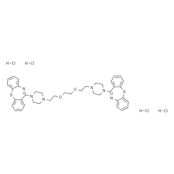 1,2-双(2-(4-(二苯并[b,f][1,4]硫氮杂-11-基)哌嗪-1-基)乙氧基)乙烷四盐酸盐