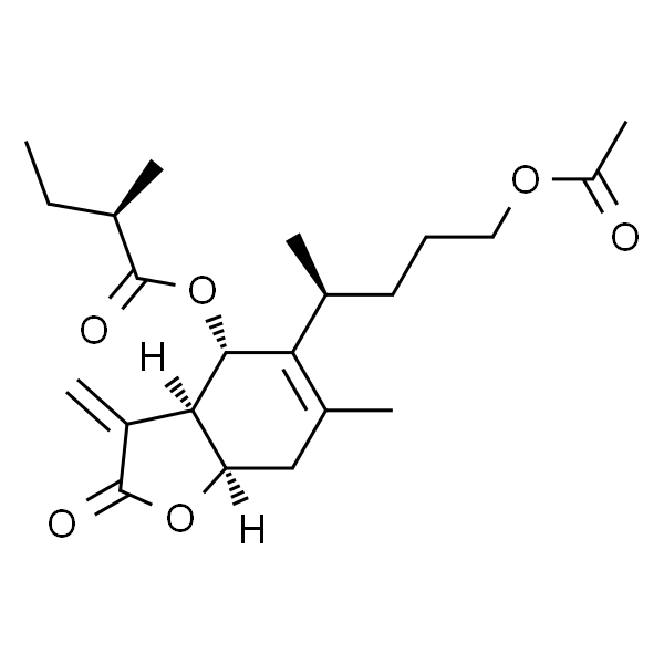 1-O-Acetyl-6α-O-(2-methylbutyryl)britannilactone