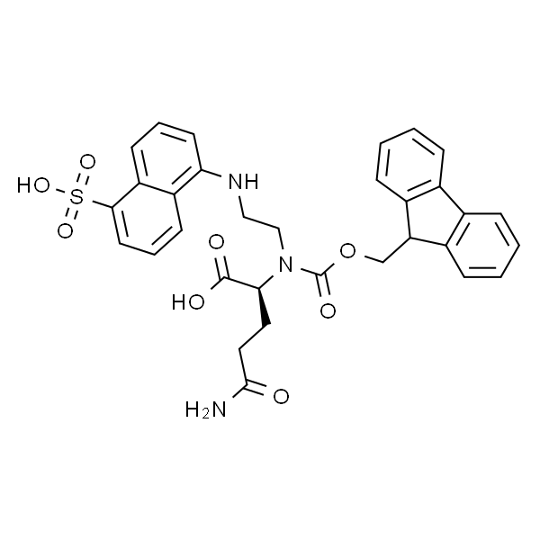 (S)-2-((((9H-芴-9-基)甲氧基)羰基)氨基)-5-氧代-5-((2-((5-磺酸萘-1-基)氨基)乙基)氨基)戊酸
