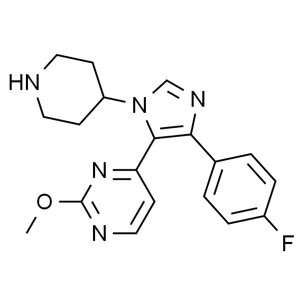 4-(4-(4-氟苯基)-1-(哌啶-4-基)-1H-咪唑-5-基)-2-甲氧基嘧啶