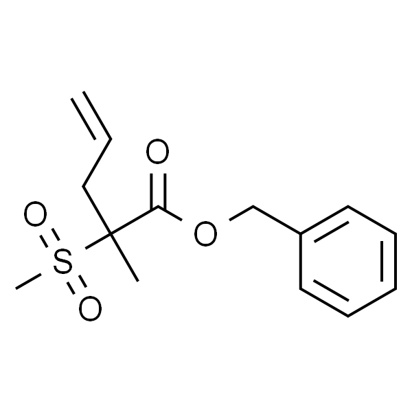 2-甲基-2-(甲基磺酰基)戊-4-烯酸苄酯