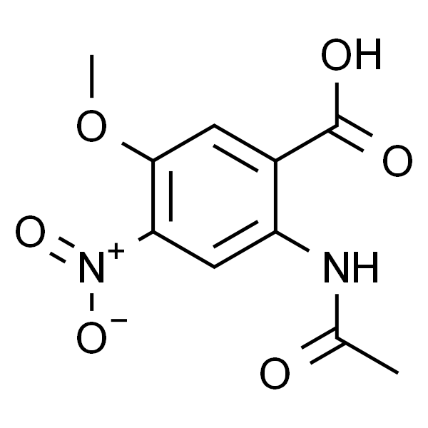 2-乙酰氨基-4-硝基-5-甲氧基苯甲酸