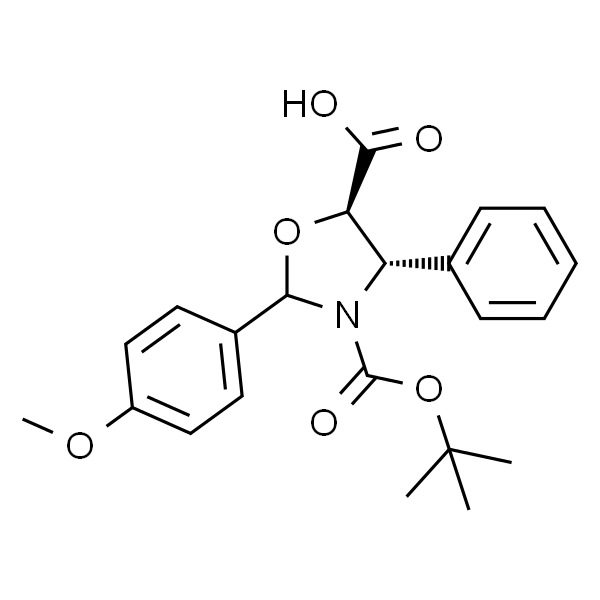 (4S,5R)-3-(叔丁氧基羰基)-2-(4-甲氧基苯基)-4-苯基恶唑烷-5-甲酸