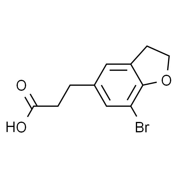 5-Benzofuranpropanoic acid, 7-bromo-2,3-dihydro-