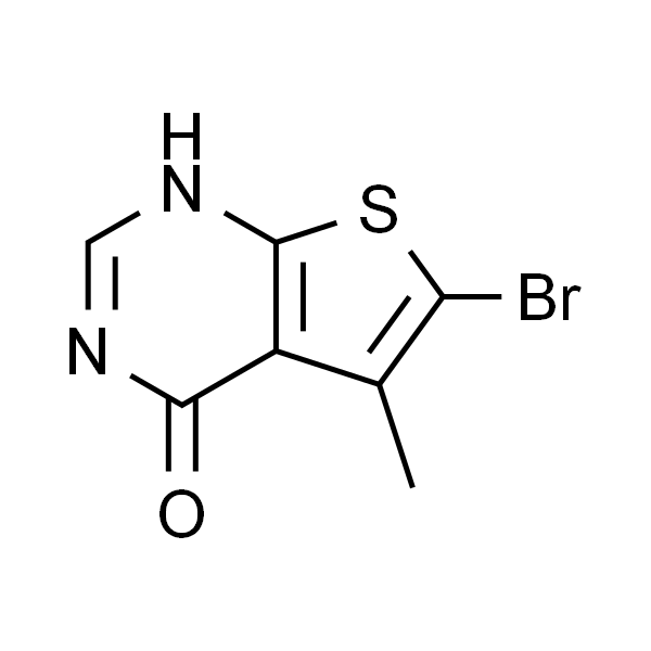 6-溴-5-甲基硫代[2,3-d]嘧啶-4(1H)-酮