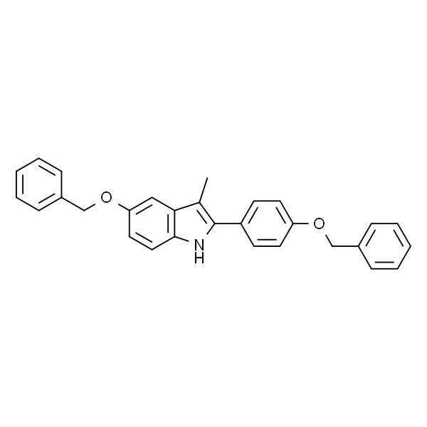 3-甲基-5-苄氧基-2-(4-苄氧基苯基)-1H-吲哚