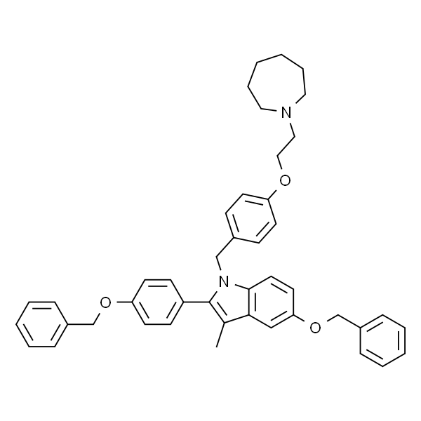 1-(4-(2-(氮杂环庚烷-1-基)乙氧基)苄基)-5-(苄氧基)-2-(4-(苄氧基)苯基)-3-甲基-1H-吲哚