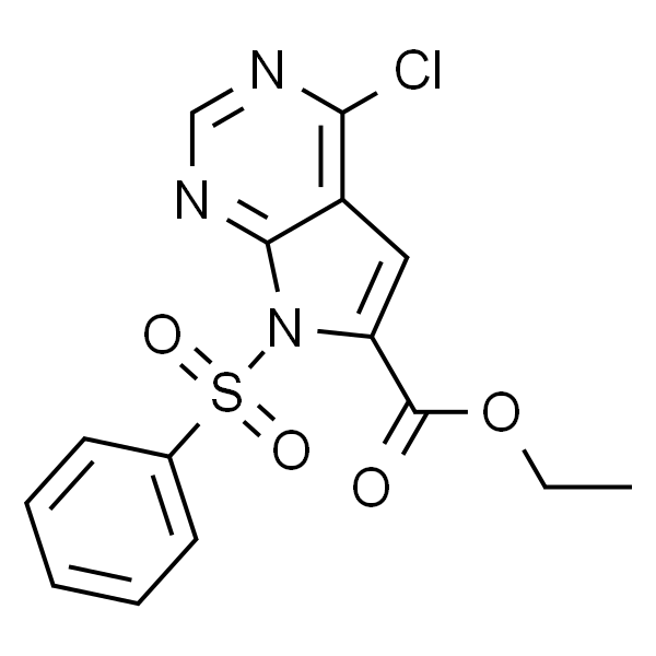 N-Tos-4-氯-7H-吡咯并[2,3-d]嘧啶-6-甲酸乙酯